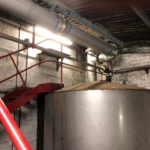 Scottish highlands distillery installing stainless steel pipework & flame arrestors